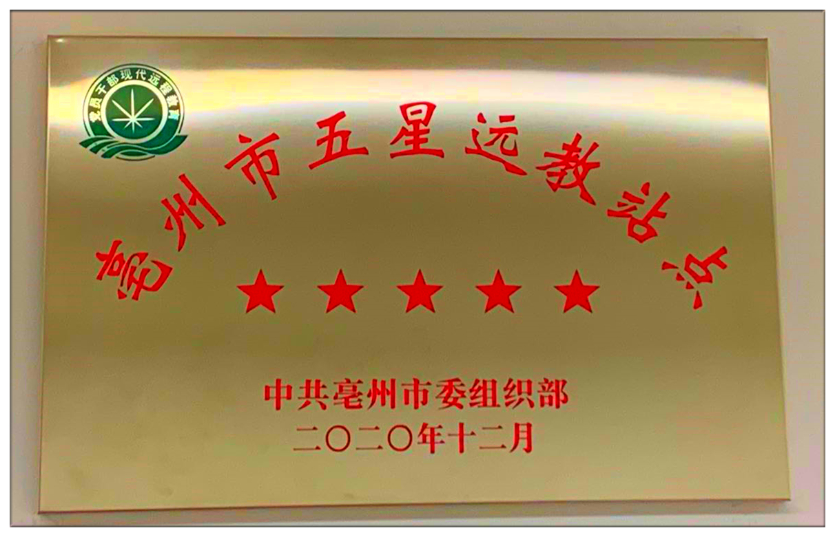 建投地产党委荣获亳州市 “五星远教站点”荣誉称号
